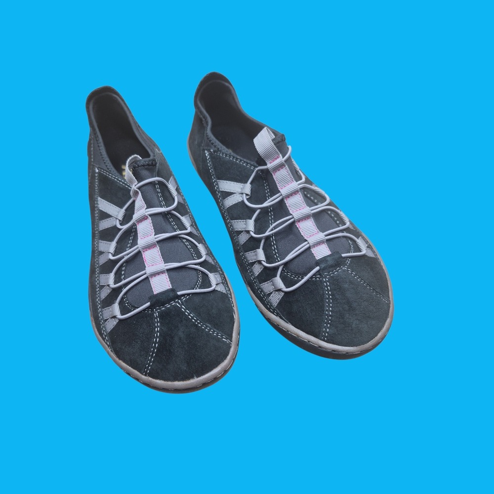 Rocket Dog Bungee Slip On Sneakers Womens Size 9 Black Suede Excellent